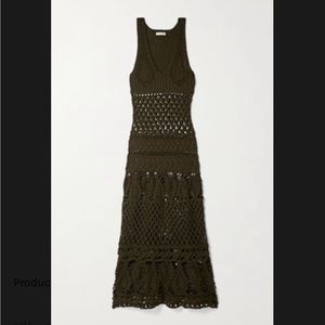 New with tag: Ulla Johnson's Alexis midi dress is made from crocheted wool